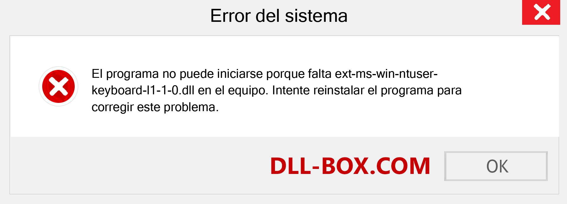 ¿Falta el archivo ext-ms-win-ntuser-keyboard-l1-1-0.dll ?. Descargar para Windows 7, 8, 10 - Corregir ext-ms-win-ntuser-keyboard-l1-1-0 dll Missing Error en Windows, fotos, imágenes